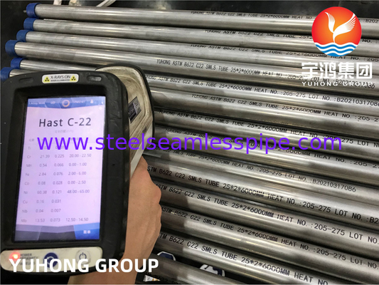 ASME SB622 N06022 Hastelloy C22 Nikel Alloy Steel Tube