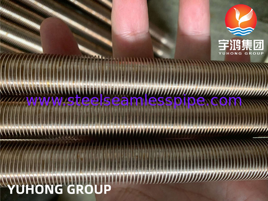 ASTM B111 C70600 O61 Tembaga Nickel Alloy Low Fin Tube Untuk Penukar Panas