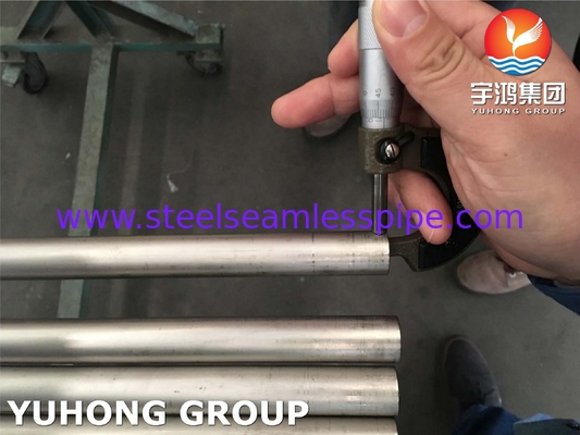 ASME SB338 GR1, GR7, GR9, GR12 Titanium Alloy Steel Tube untuk Kondensor Boiler