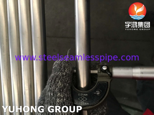 ASME SB338 GR1, GR7, GR9, GR12 Titanium Alloy Steel Tube untuk Kondensor Boiler