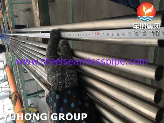 ASME SB338 GR1, GR7, GR9, GR12 Titanium Alloy Steel Tube untuk Kondensor Boiler
