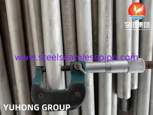 ASME SA213 TP316L Stainless Steel U Bend Tube untuk Panas dan Boiler