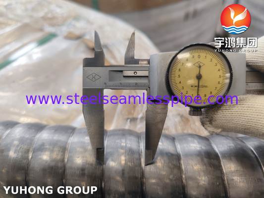 ASTM A213 TP310S Tabung baja tahan karat bergelombang / tabung penukar panas CSST
