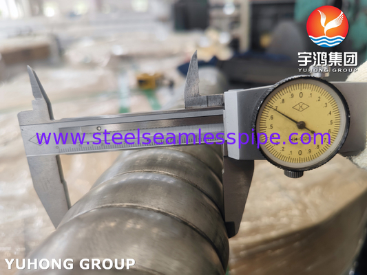 ASTM A312 TP310S tabung bergelombang dari stainless steel untuk penukar panas dan boiler