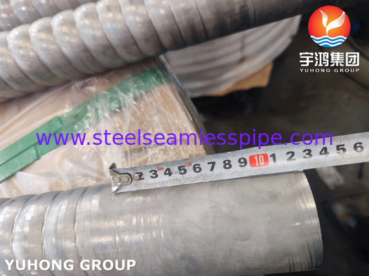 ASTM A312 TP310S tabung bergelombang dari stainless steel untuk penukar panas dan boiler