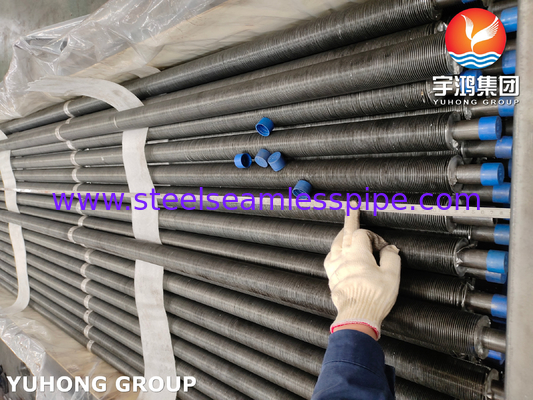 Spiral G Finned Tube ASTM A179 untuk Kondensor Heat Exchager NDT Tersedia
