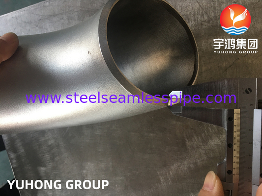 ASTM A403 / ASME SA403 WPS31254 Baja tahan karat tanpa jahitan Fitting Elbow Buttwelded B16.9