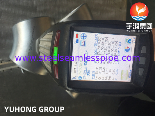 ASTM A403 / ASME SA403 WPS31254 Baja tahan karat tanpa jahitan Fitting Elbow Buttwelded B16.9