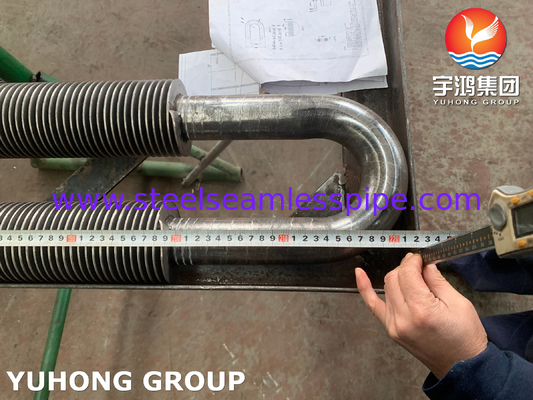 ASTM A106 HF Pengelasan Gr. B Baja Karbon U Bend Fin Tube Untuk Penukar Panas