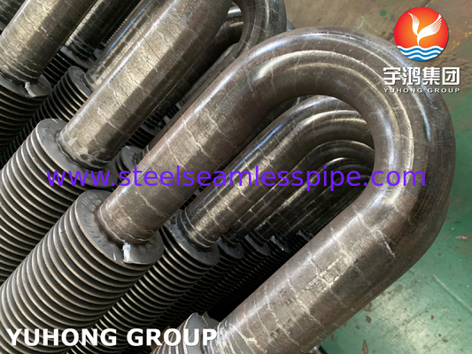 ASTM A106 HF Pengelasan Gr. B Baja Karbon U Bend Fin Tube Untuk Penukar Panas