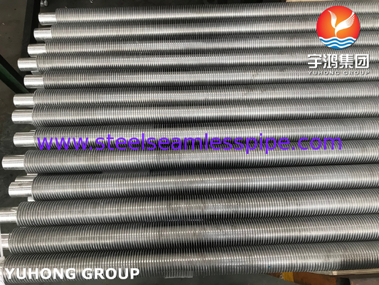 ASTM A312 ASME SA312 Stainless Steel Gombined Metal Extruded Fin Tube Untuk Penukar Panas