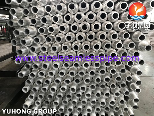 ASTM A312 ASME SA312 Stainless Steel Gombined Metal Extruded Fin Tube Untuk Penukar Panas