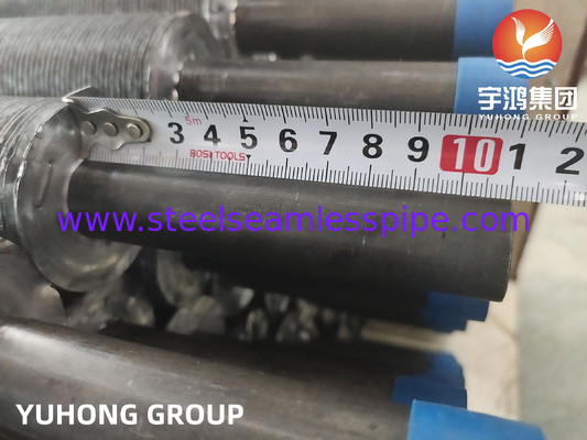 ASTM A179 Steel Carbon Seamless Extruded Fin Tube, Tubo Aletado Dengan Al Fin