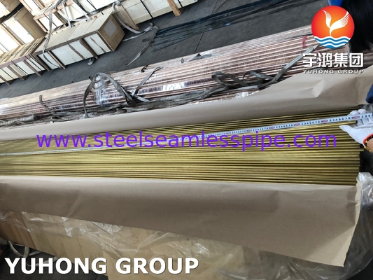 ASME SB111 CuZn20Al2 / CZ110 / UNS C68700 Aluminium Brass Seamless Tube