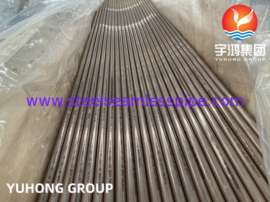 ASME SB111 UNS C70600 CuNi 90/10 Tembaga Nikel Alloy Tube Seamless