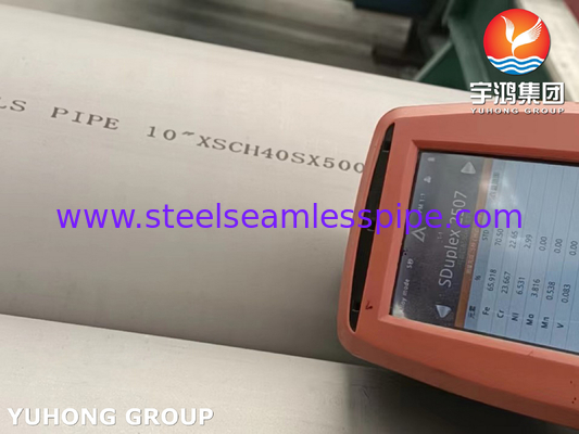 ASTM A790 S31803, S32750, S32205, S31254 Pipa baja dupleks untuk aplikasi industri