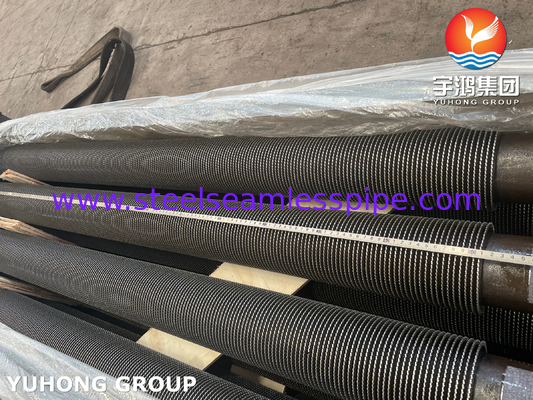 ASTM A335 Gr P9 Stainless Steel Alloy Serrated Fin Tube Untuk Tungku