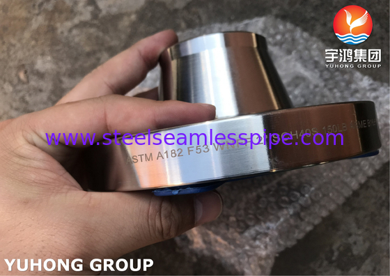 Flang baja super dupleks ASTM A182 F53, UNS S32750 Weld Neck Flange, RF, FF, B16.5