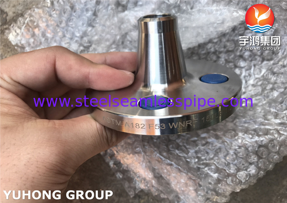 Flang baja super dupleks ASTM A182 F53, UNS S32750 Weld Neck Flange, RF, FF, B16.5