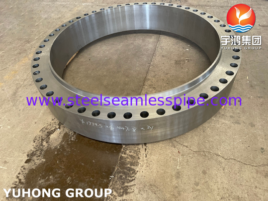 ASTM A105 / A105N Komponen penukar panas flange badan baja karbon tempa