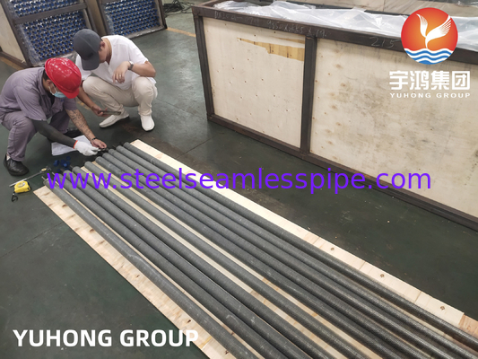 Stainless Steel Extruded Fined Tube SA249 TP304 Selded Tube dengan Aluminium Fin