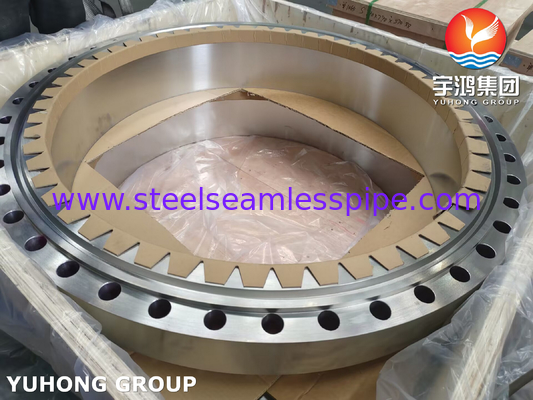 Flang baja tahan karat ASTM A182 F310, UNS S31000 Weld Neck RTJ Flange B16.5