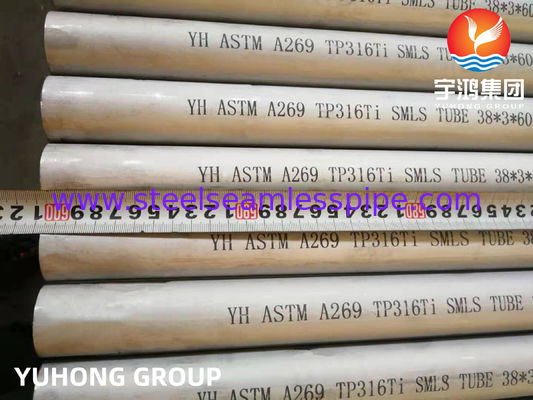 ASTM A269 TP316Ti / UNS S31635 Pipa Seamless Baja Tahan Karat untuk Penukar Panas