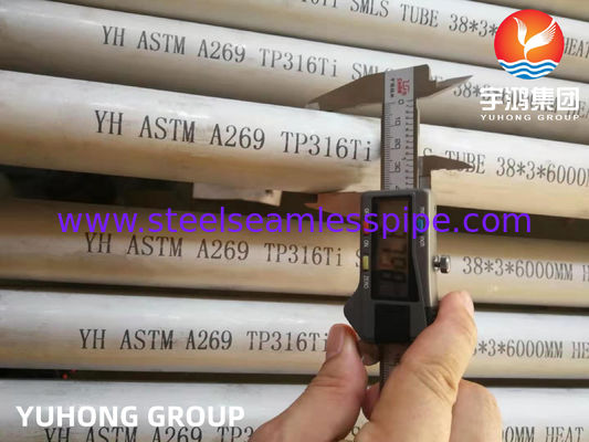 ASTM A269 TP316Ti / UNS S31635 Pipa Seamless Baja Tahan Karat untuk Penukar Panas