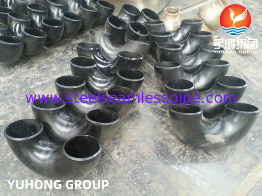 ASTM A234 WP9 180 Derajat Siku Baja Karbon Butt Weld Fittings B16.9 Katup Gas Minyak