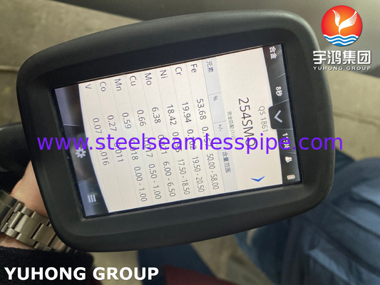 ASTM A312 UNS 31254 Tabung stainless steel austenit tanpa jahitan