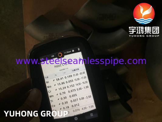 Hastelloy C276 ASTM B366 N10276 Nikel Alloy Steel Buttwelded Pipe Fitting Elbow B16.9