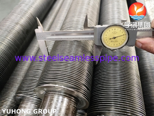 SA179 Tabung bergelombang tertanam tipe G Aluminium Fin Untuk radiator pendingin udara
