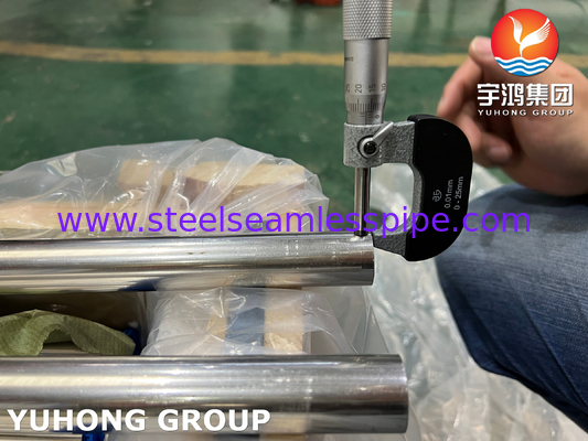 ASTM B111 C71500 CuNi 70% 30% Tembaga Nikel tabung penukar panas tanpa jahitan