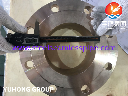 ASTM B151 C70600 Tembaga Nikel Alloy Forged Flange Weldneck Raised Face B16.5 untuk Pipeline