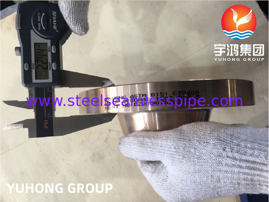 ASTM B151 C70600 Tembaga Nikel Alloy Forged Flange Weldneck Raised Face B16.5 untuk Pipeline