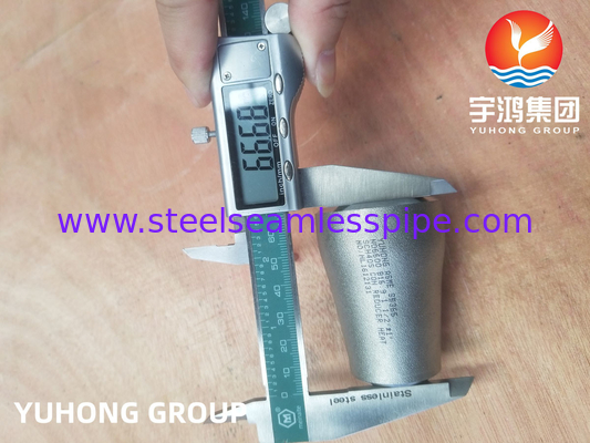 ASTM B366 Inconel 600 / UNS N06600 Fitting Buttweld Pemecil Konsentris Nickel Alloy