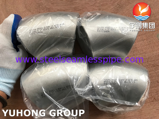 ASTM A403 WP304L Elbow Buttweld Fitting dari stainless steel ASME B 16.9