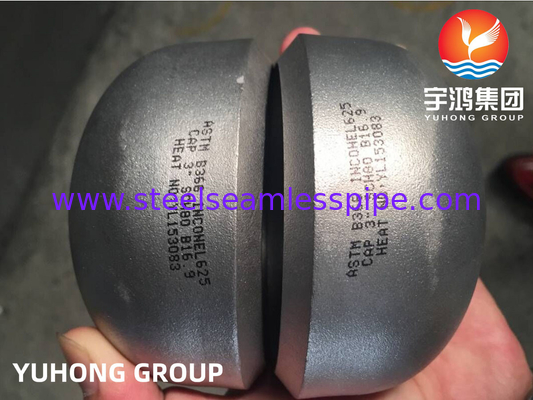 ASTM B366 Inconel 625 / UNS N06625 Fitting Buttweld Baja Paduan Nikel Tutup Ujung