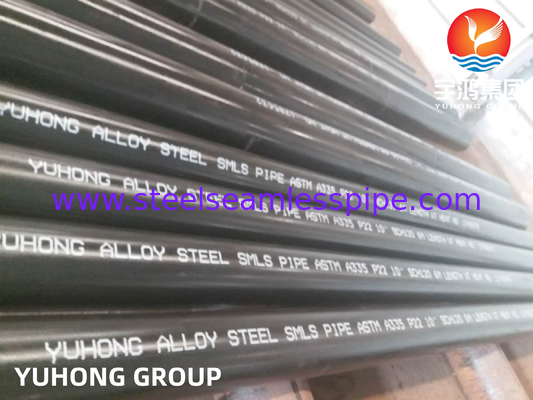 Pipa tanpa jahitan baja paduan ASTM A335, ASME SA335 P5 P9 P11 P12 P22 P91 P92 Untuk pembangkit listrik tenaga, fluida boiler, tenaga panas