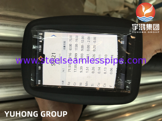ASTM A249 TP321 Stainless Steel Welded Tube Bright Annealed Boiler Heat Exchanger Aplikasi