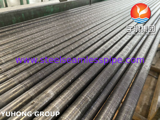 Tabung Fin Extruded, ASTM A179 Carbon Steel Low Fin Tube Untuk Pendingin Udara