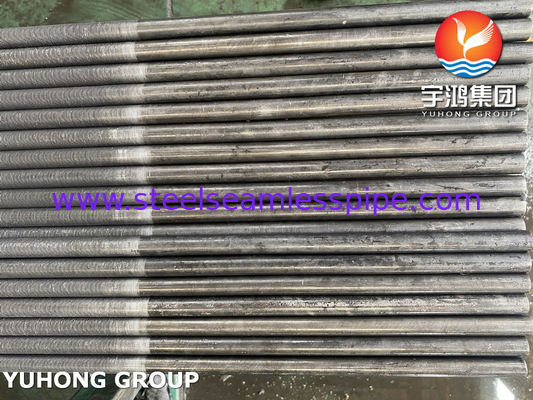 Tabung Fin Extruded, ASTM A179 Carbon Steel Low Fin Tube Untuk Pendingin Udara