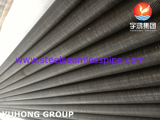 Bahan dasar tabung sirip jenis G tertanam ASME B163 Bahan NO4400 Aluminium Untuk Radiator Evaporator Penukar Panas