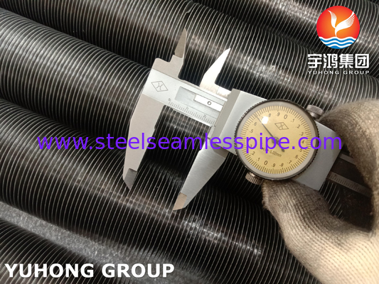 Bahan dasar tabung sirip jenis G tertanam ASME B163 Bahan NO4400 Aluminium Untuk Radiator Evaporator Penukar Panas