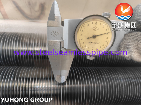 ASTM A179 Steel Karbon Seamless Wound L Type Fined Tube Untuk Air Heater