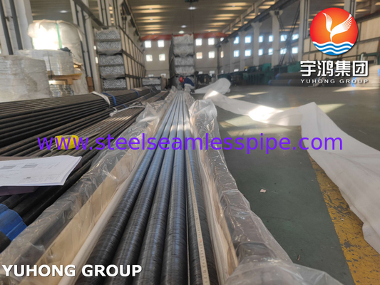 ASTM A179 Steel Karbon Seamless Wound L Type Fined Tube Untuk Air Heater
