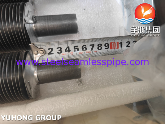 ASTM A179 Steel Karbon Seamless Wound L Type Fined Tube Untuk Air Heater