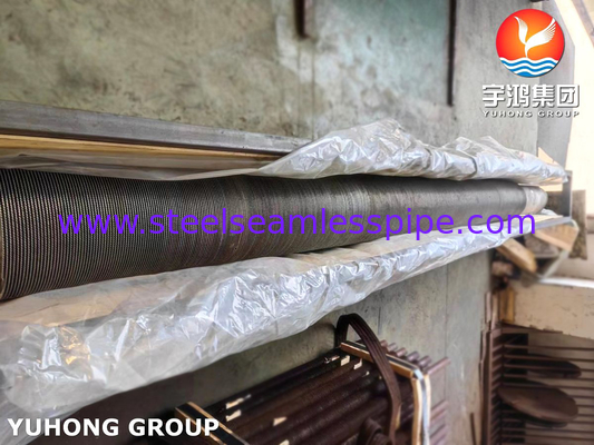 Stainless Steel Helical Serrated HFW Fin Tube A312 TP347 Base Pipe