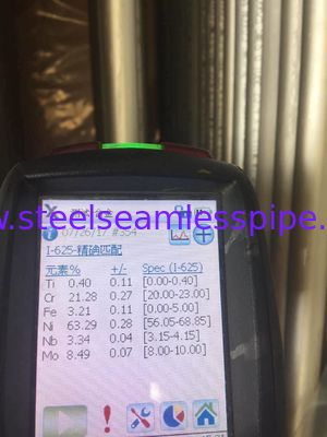 ASTM B444 Gr.2 INCONEL 625 Tabung U Bend Seamless untuk aplikasi Heat Exchanger 100% UT &amp; ET &amp; HT