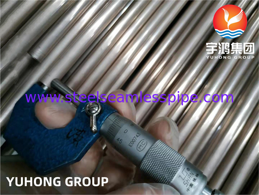 ASTM B111 ASME SB111 C70600 Tembaga Nikel tabung tanpa jahitan untuk pendingin udara